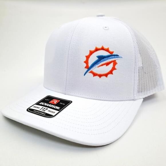 Miami Sports Logo Retro Richardson 112 Embroidered Patch Mesh 90s Hat Football